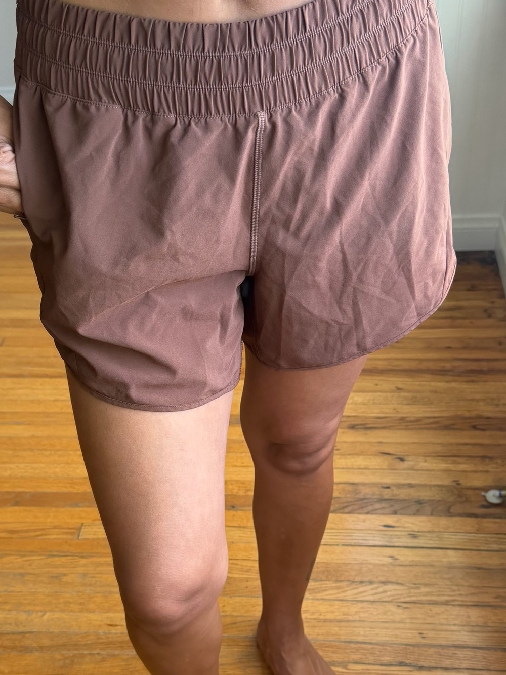 Everyday Athletic Shorts in Dusty Mauve